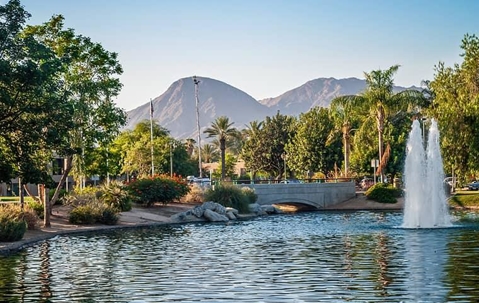 beautiful view in palm springs california