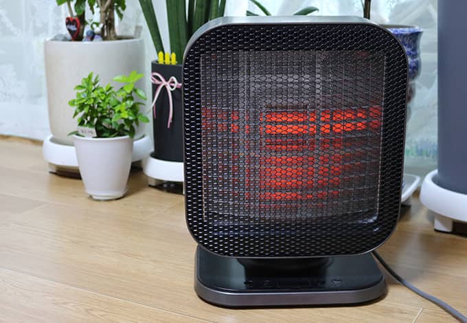 A small electric heater